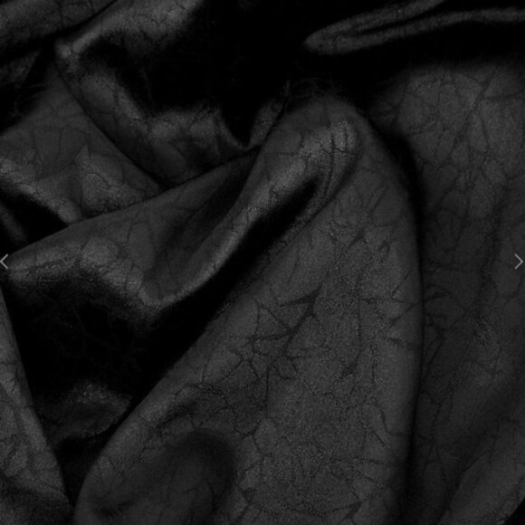 DISTURBIA Dorian A-line black satin mini dress size 4 - Picture 5 of 7